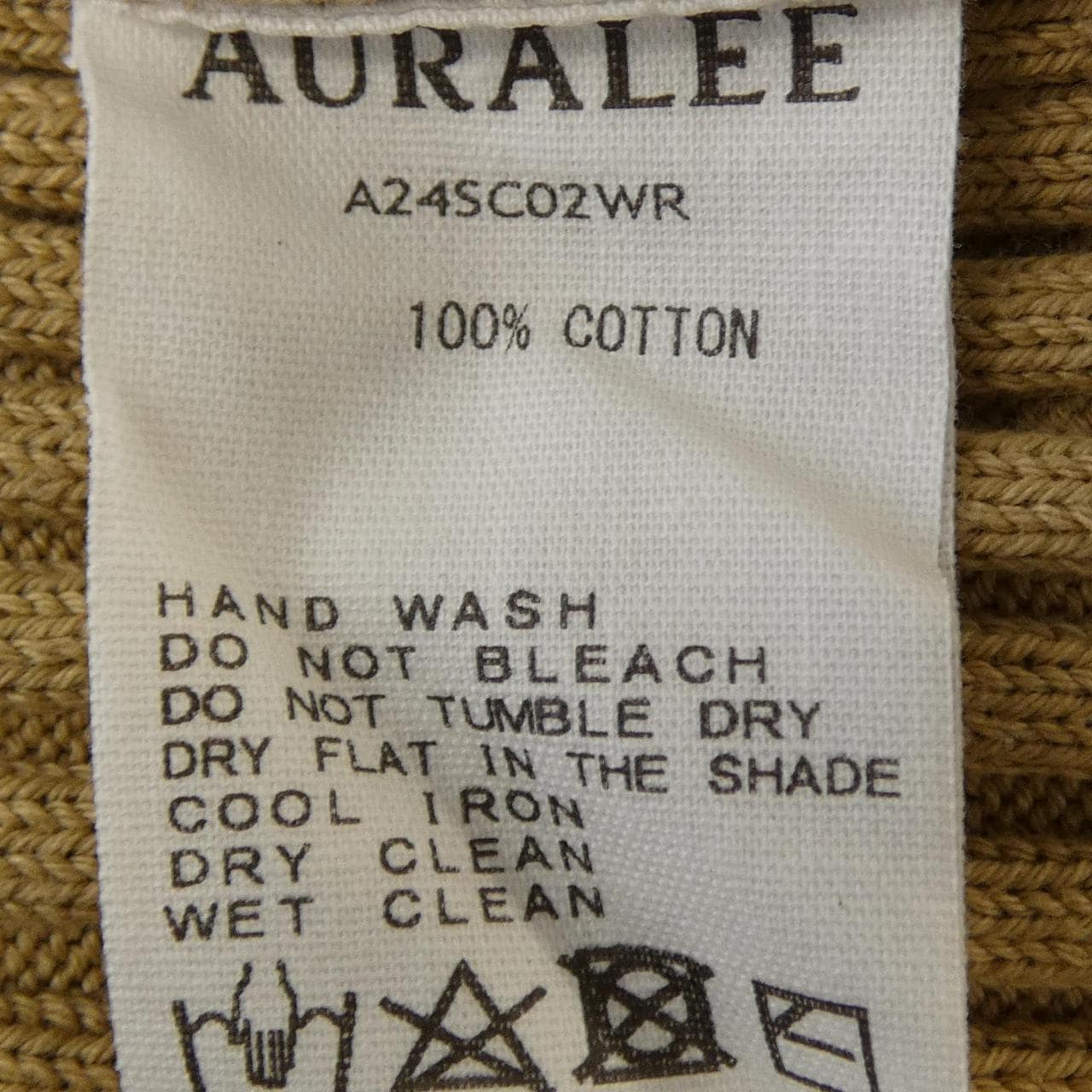オーラリー AURALEE A24SC02WR カーディガン