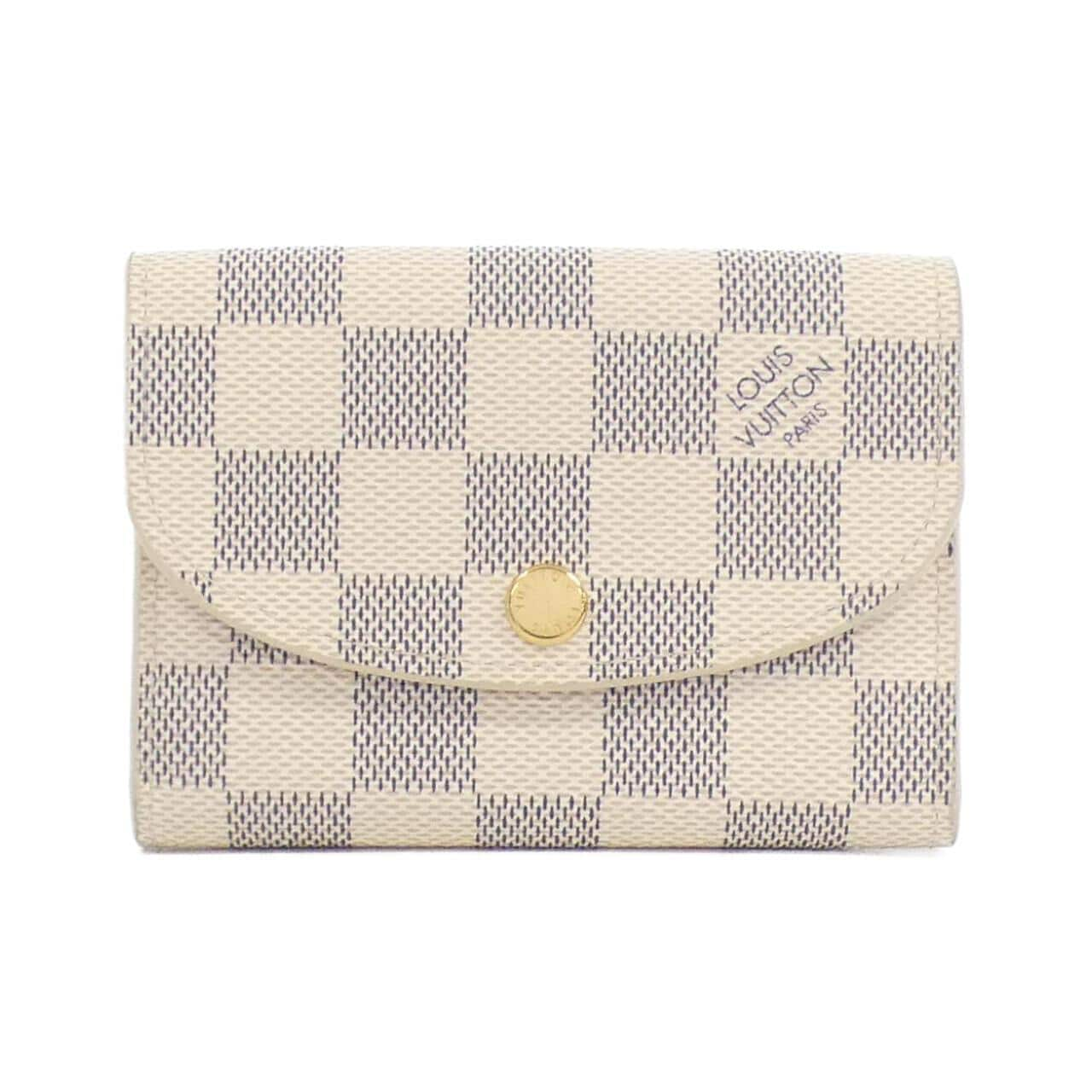 LOUIS VUITTON Damier Azur Porte Monet Rosali N61276 INCASE