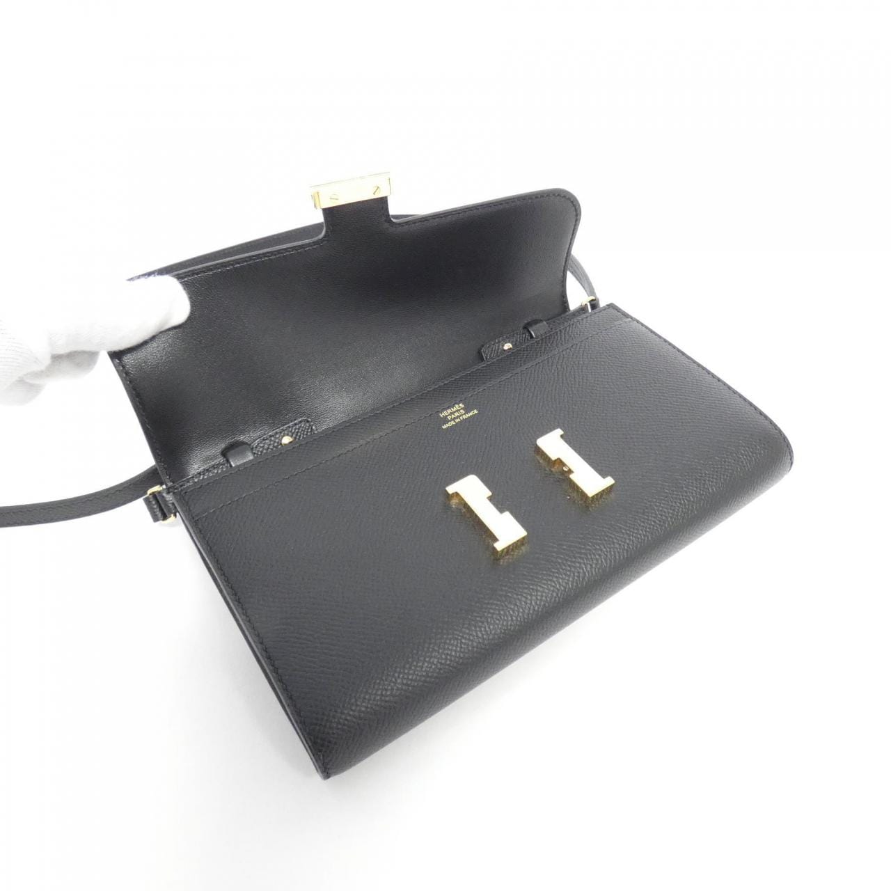 HERMES Constance Long To Go 080125CC Shoulder Wallet