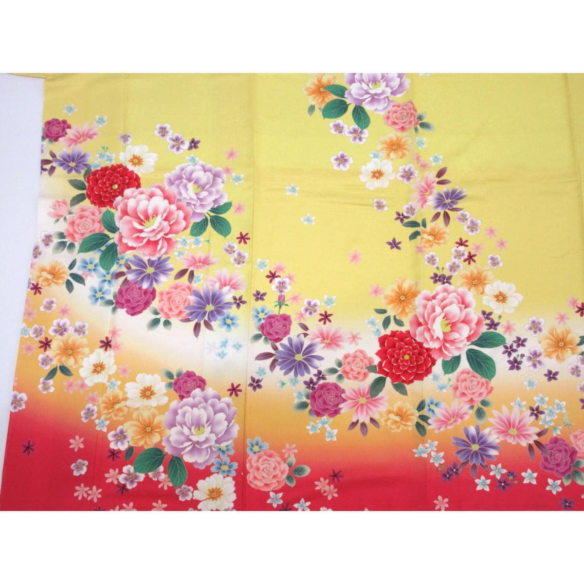 【未使用品】振袖　友禅金彩加工　ボカシ染