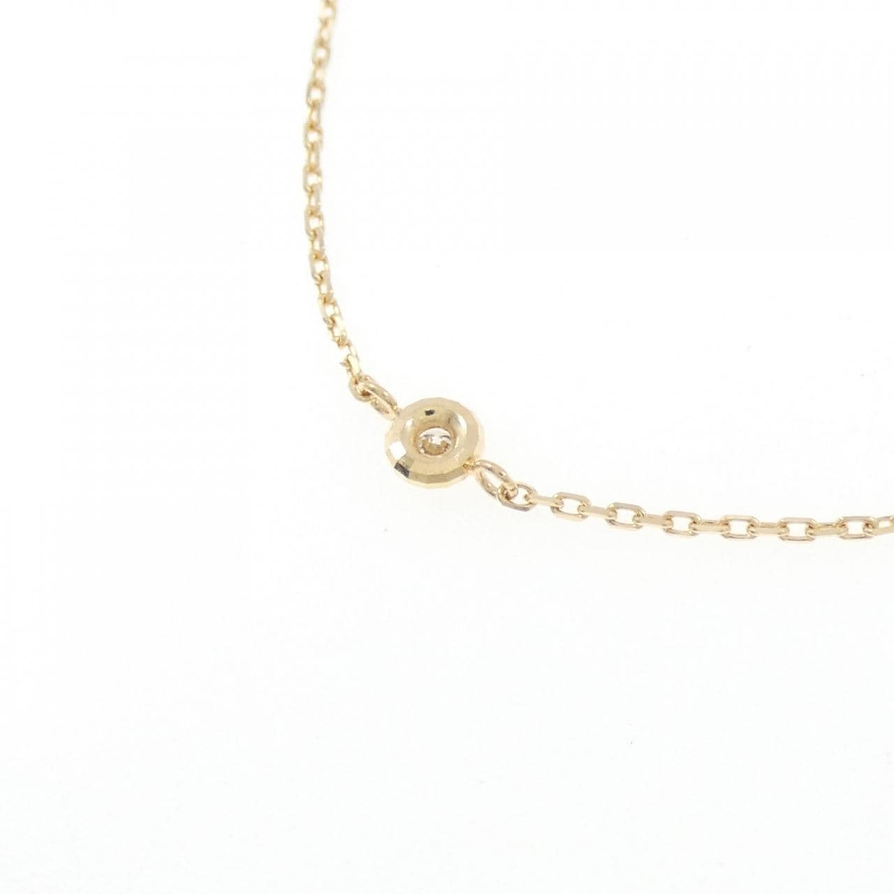 [BRAND NEW] K18YG Diamond Necklace 0.202CT