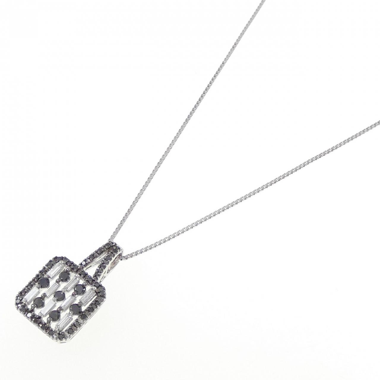 K18WG/K18BG ダイヤモンド ネックレス 0.45CT