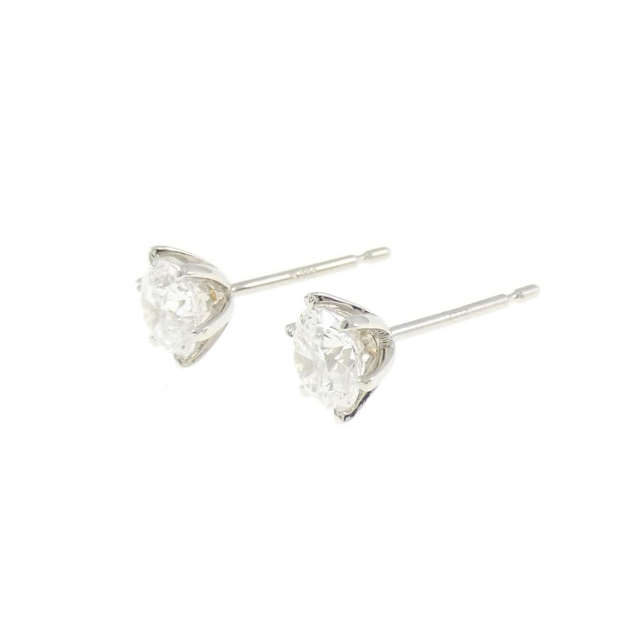 【リメイク】PT900/ST ダイヤモンド ピアス 0.510CT 0.513CT D VVS2 3EXT-EXT