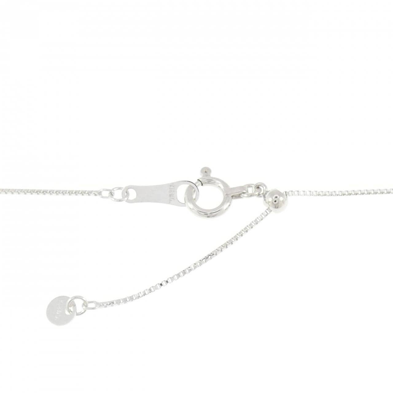K18WG クロス ダイヤモンド ネックレス