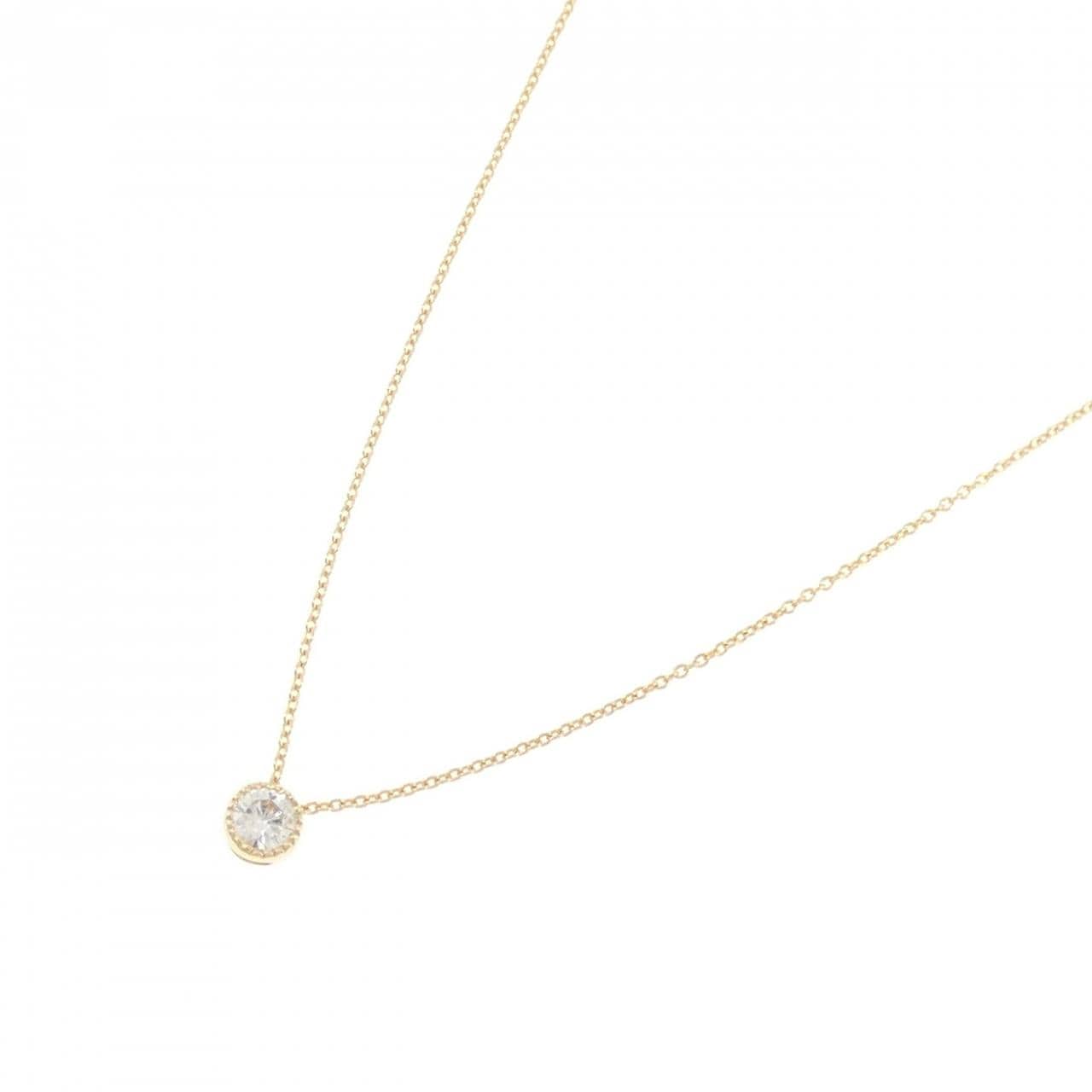 K18YG ダイヤモンド ネックレス 0.19CT