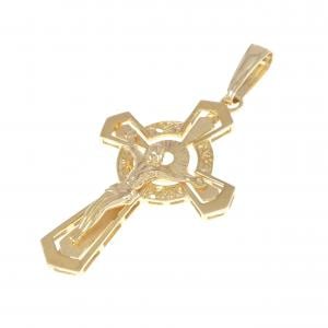 K18YG cross pendant