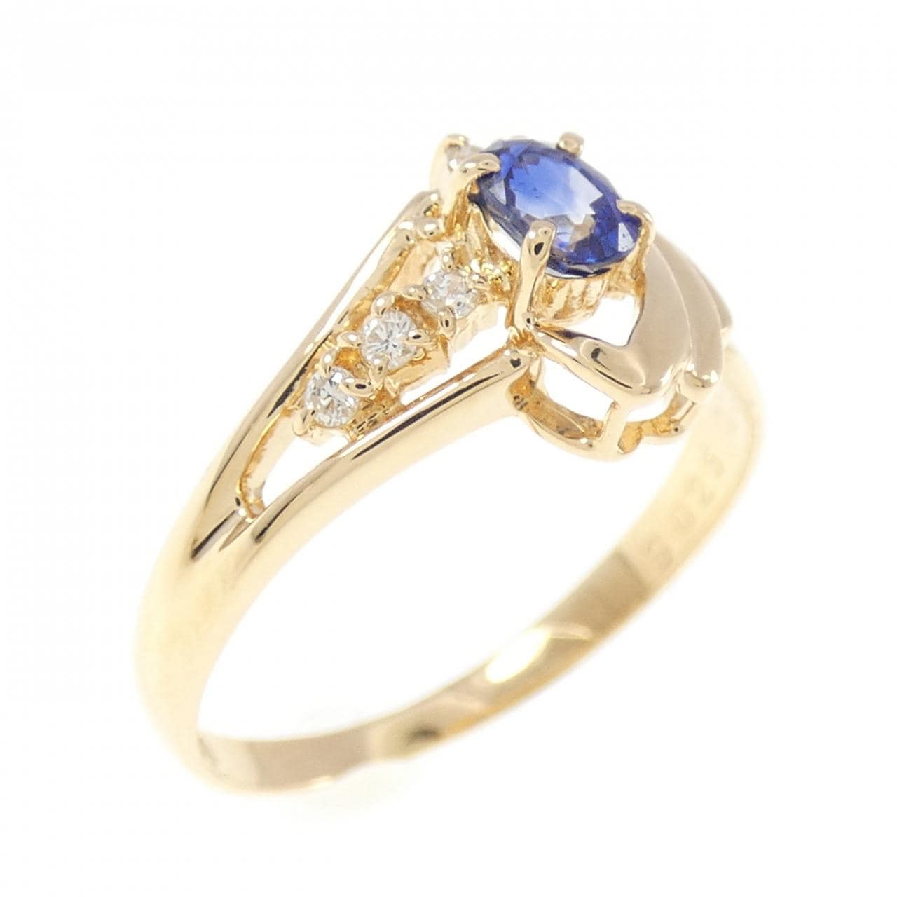 K18YG サファイヤ リング 0.25CT