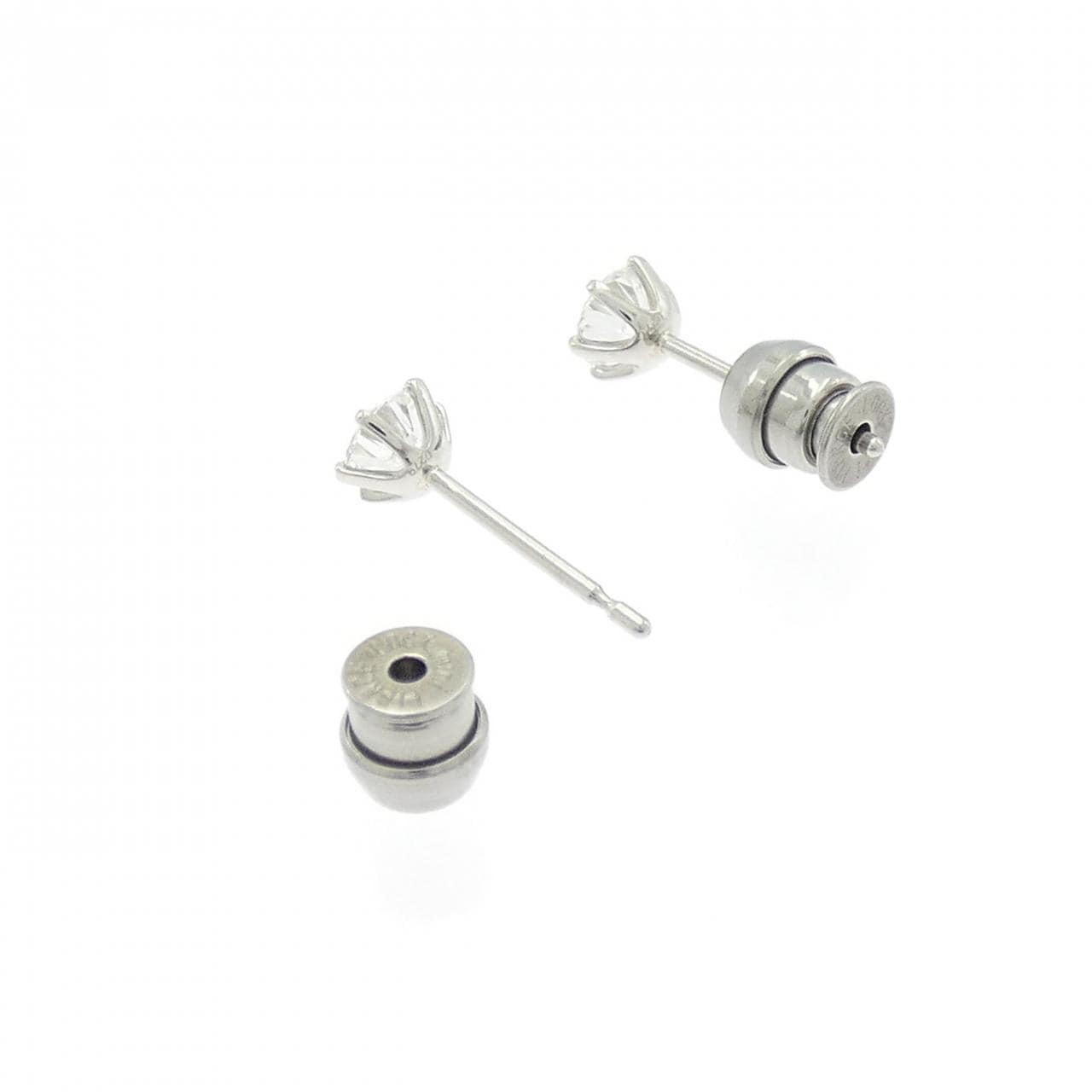 【リメイク】PT900/ST ダイヤモンド ピアス 0.271CT 0.279CT D VS1-2 3EXT-EXT H&C