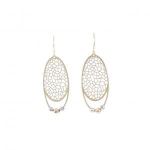 K18スリーカラー ピアス