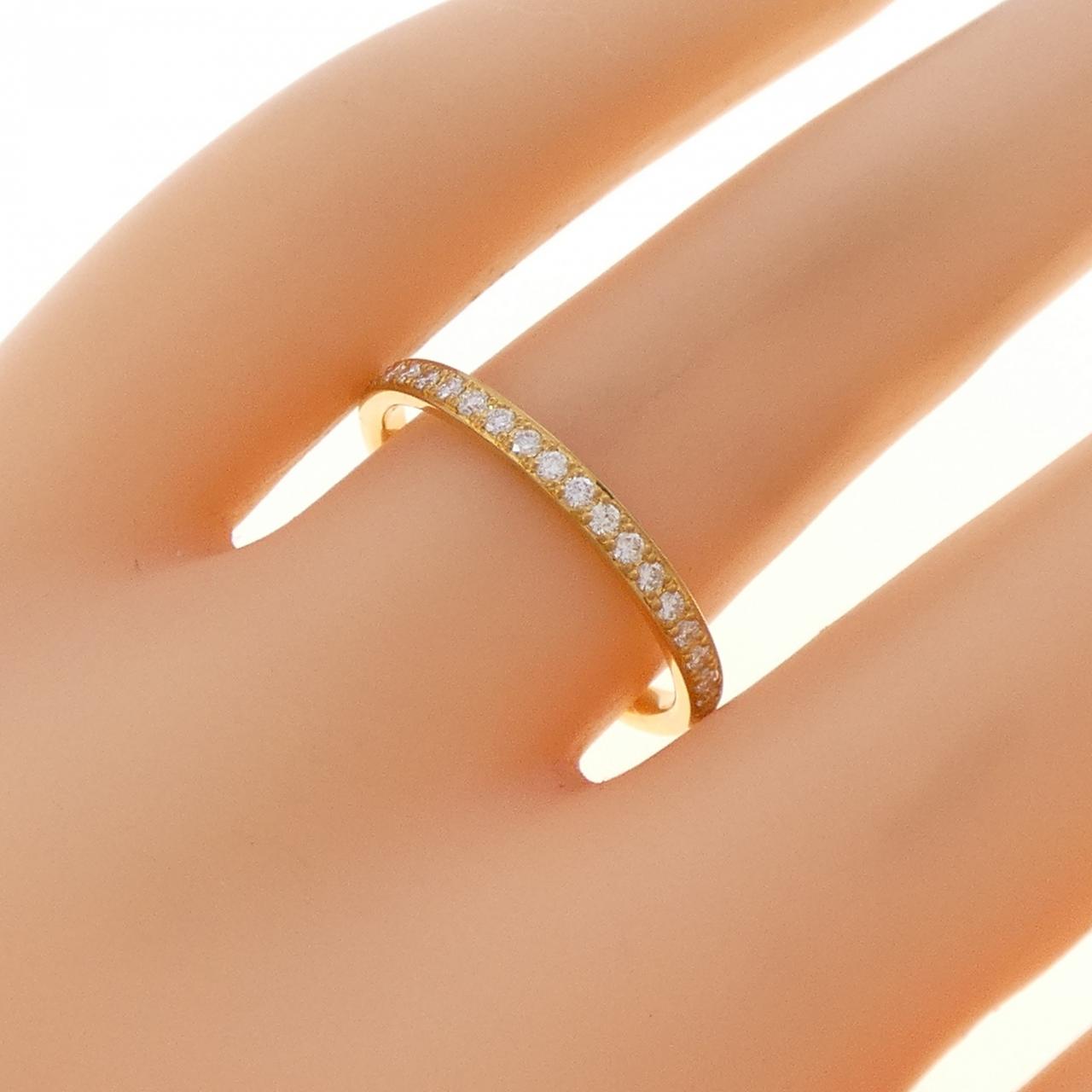 【リメイク】K24YG ハーフエタニティ ダイヤモンド リング 0.20CT