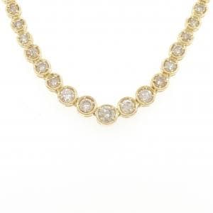K18YG ダイヤモンド ネックレス 5.00CT
