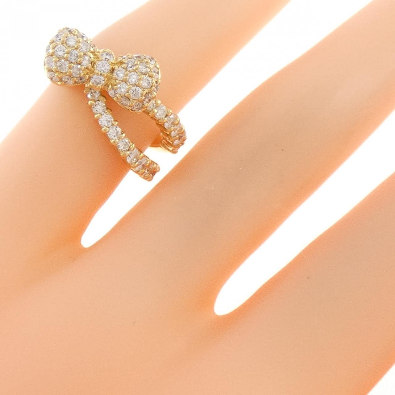 ポンテヴェキオ リボン リング 0.71CT