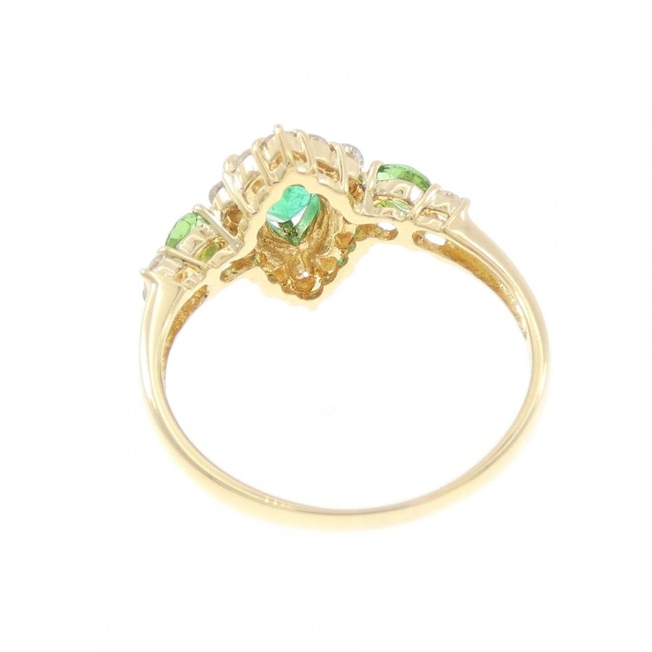 K18YG カラーストーン リング