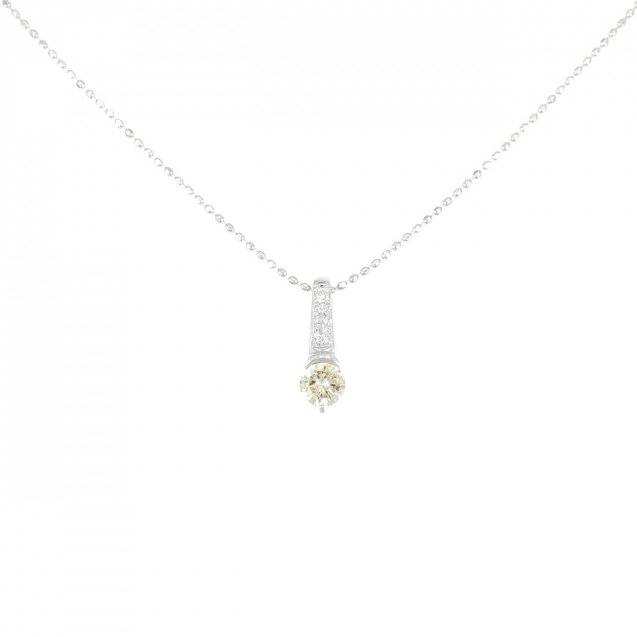 K18WG ダイヤモンド ネックレス 0.30CT