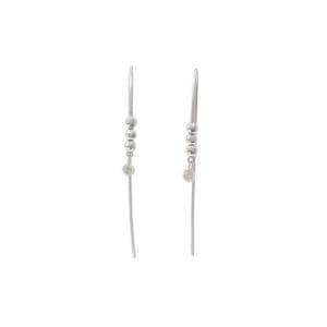 K18WG ダイヤモンド ピアス 0.16CT