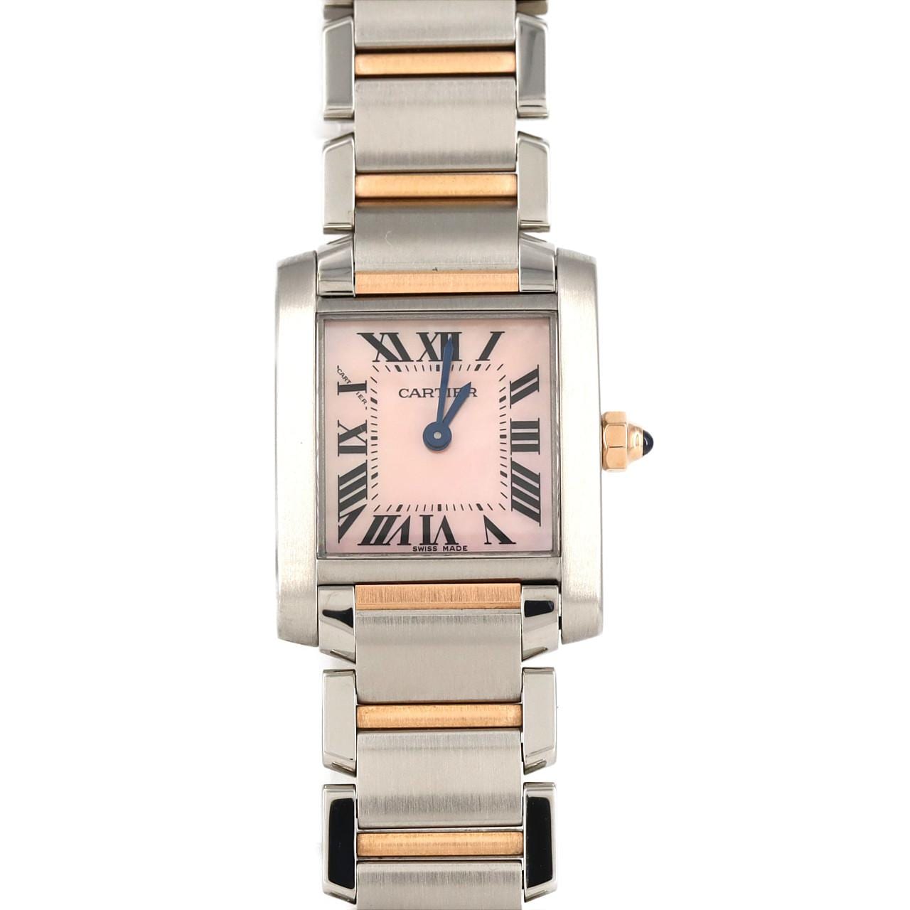 Cartier Tank Française SM PG Combi W51027Q4 SSxPG石英