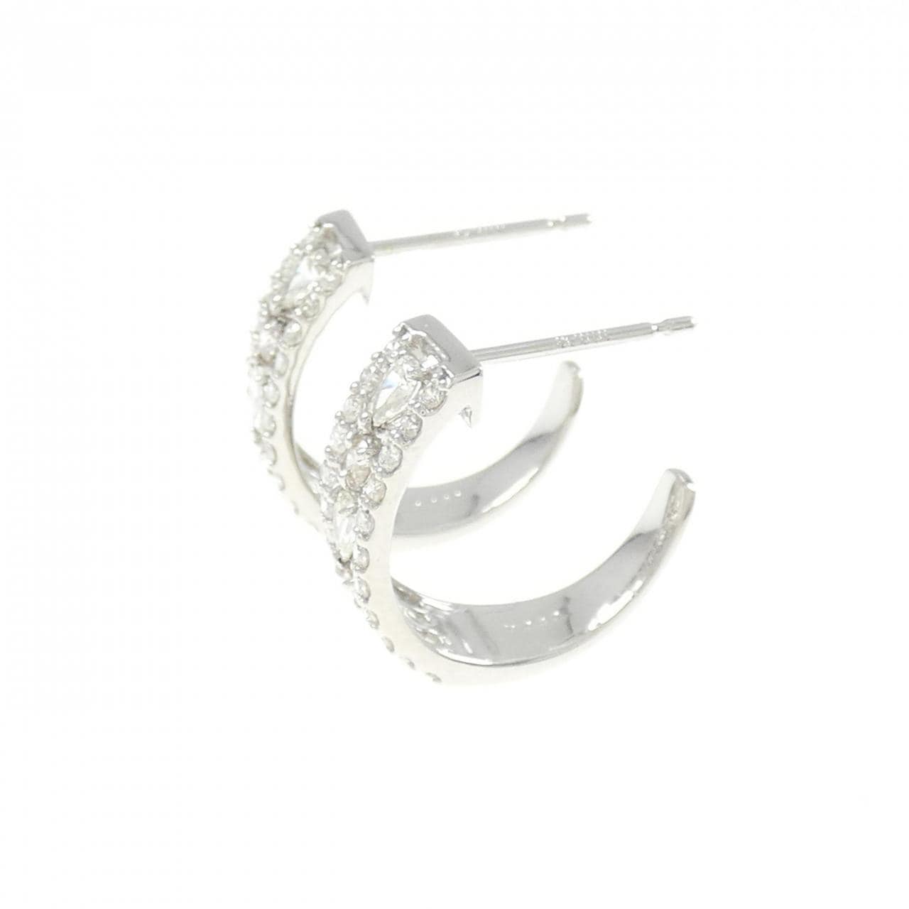 【新品】PT900 ダイヤモンド ピアス 0.60CT