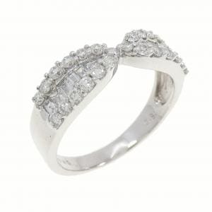 K18WG ダイヤモンド リング 0.81CT