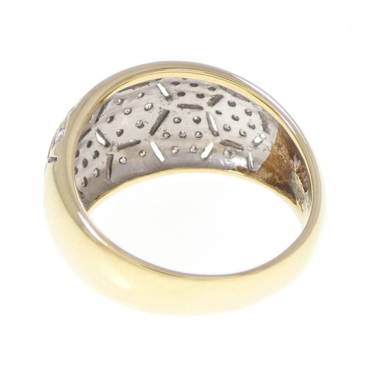 K18YG/K18WG ダイヤモンド リング 0.46CT