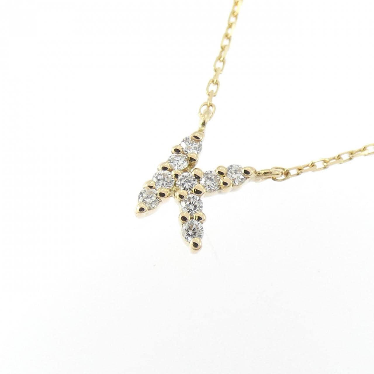エテ イニシャル ネックレス ネックレス 0.04CT