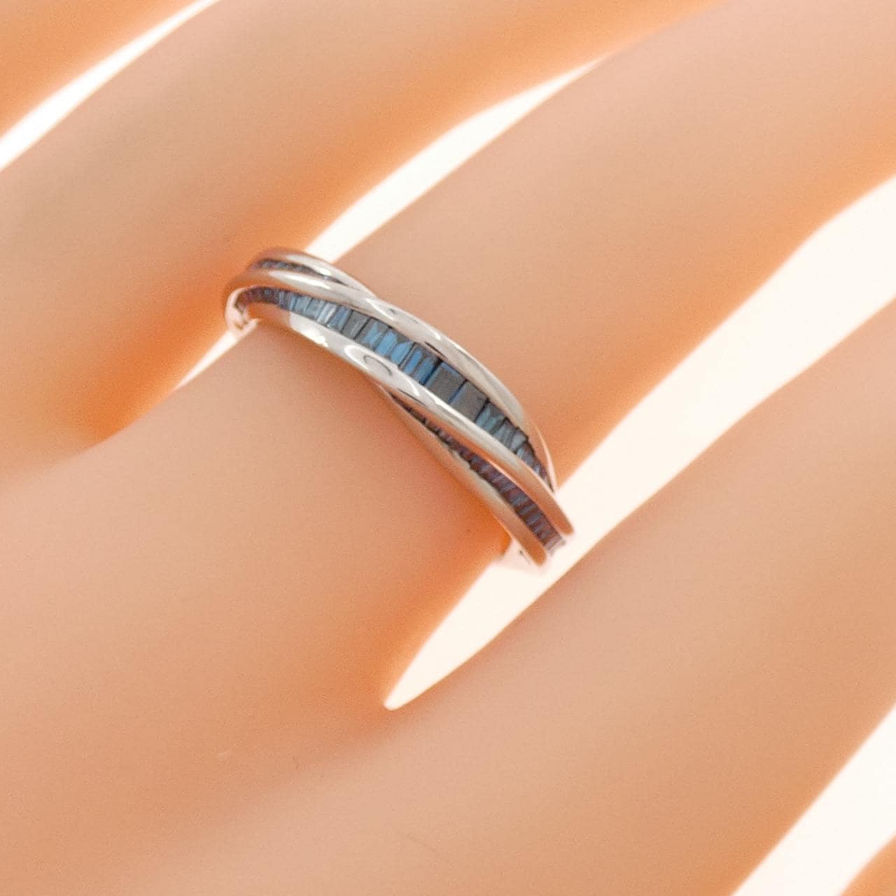 K18WG ダイヤモンド リング 0.70CT