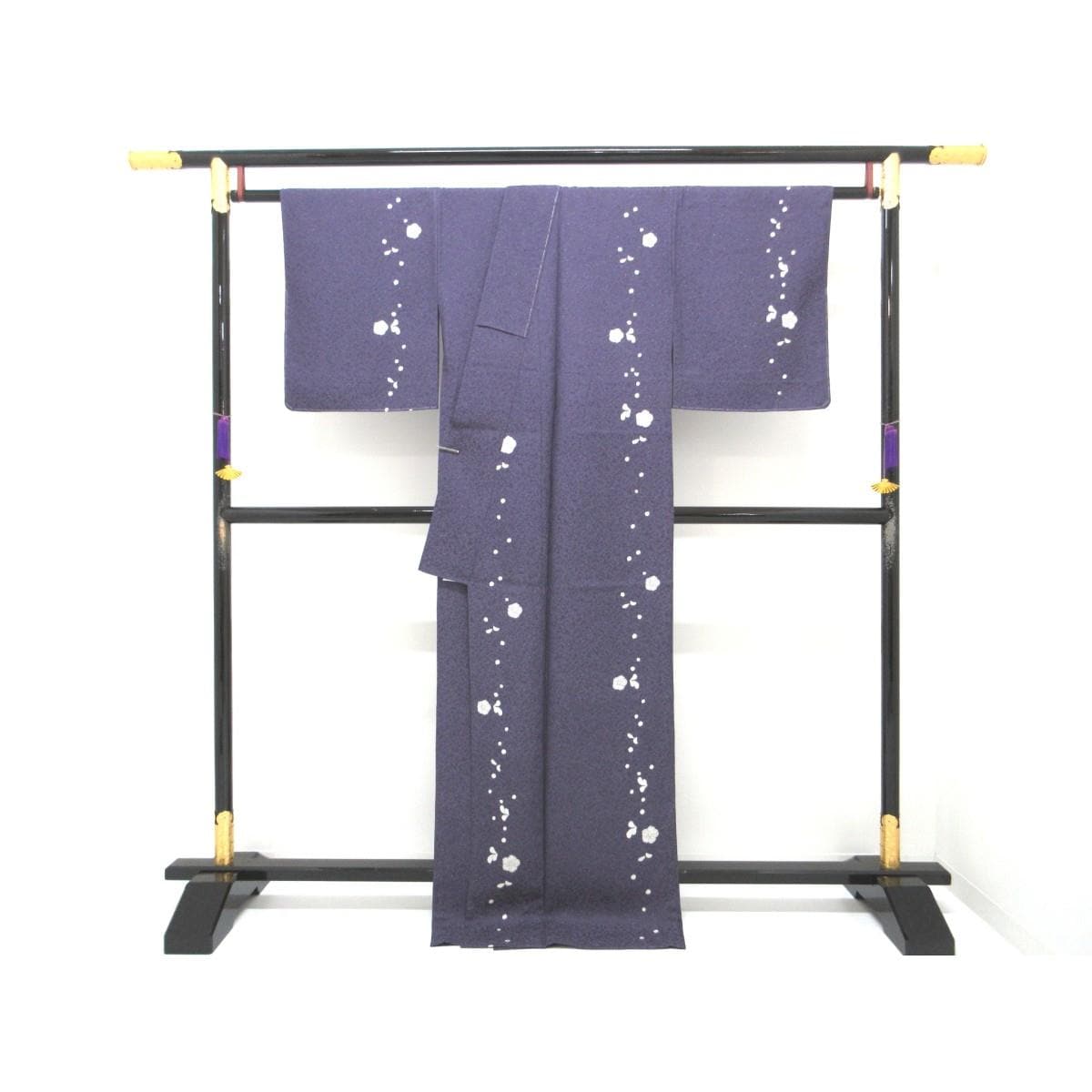 【未使用品】単衣　【吉乃一廉】小紋　身幅２Ｌ寸