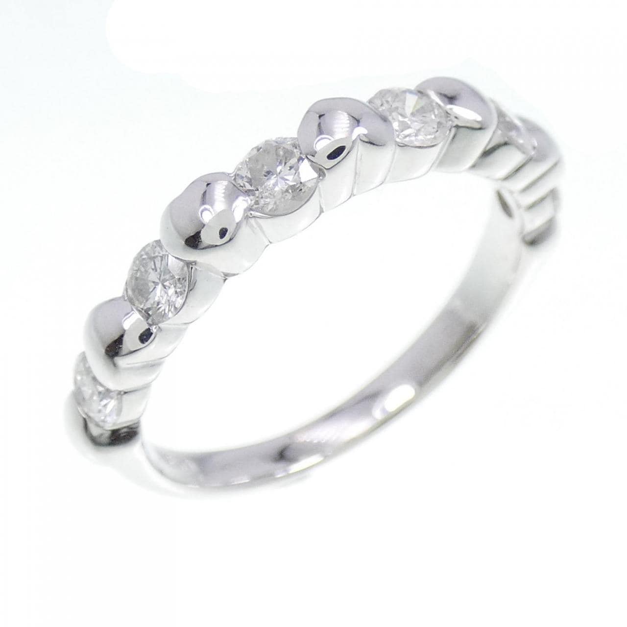 K18WG heart Diamond ring 0.50CT