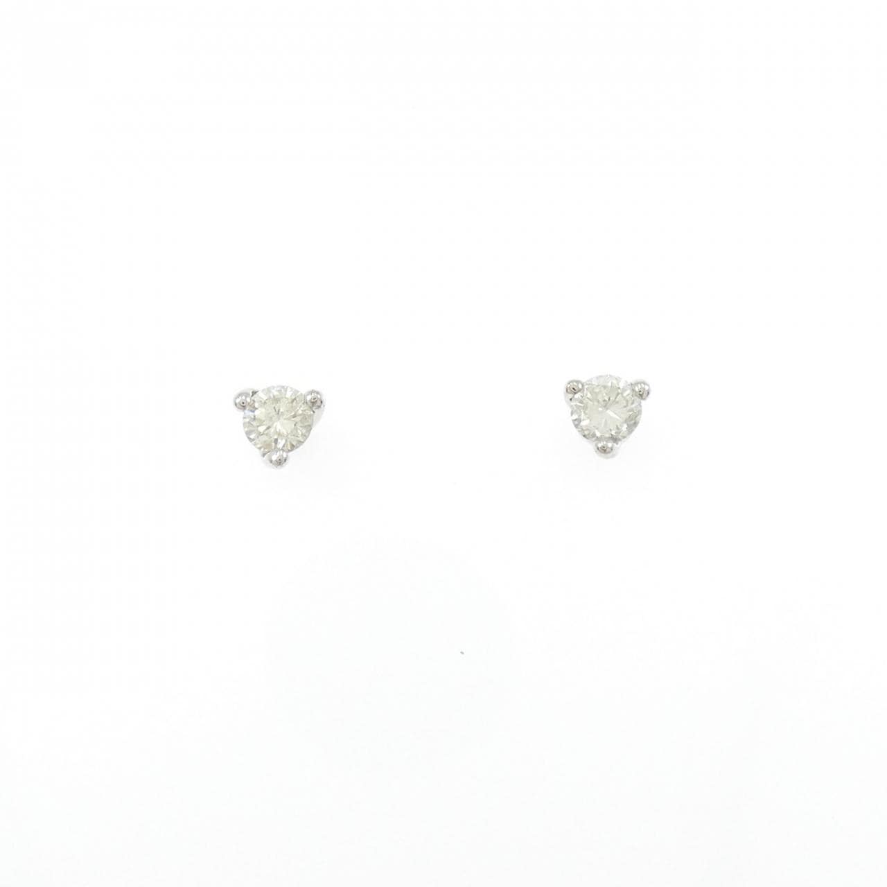 PT900 ダイヤモンド ピアス 0.30CT