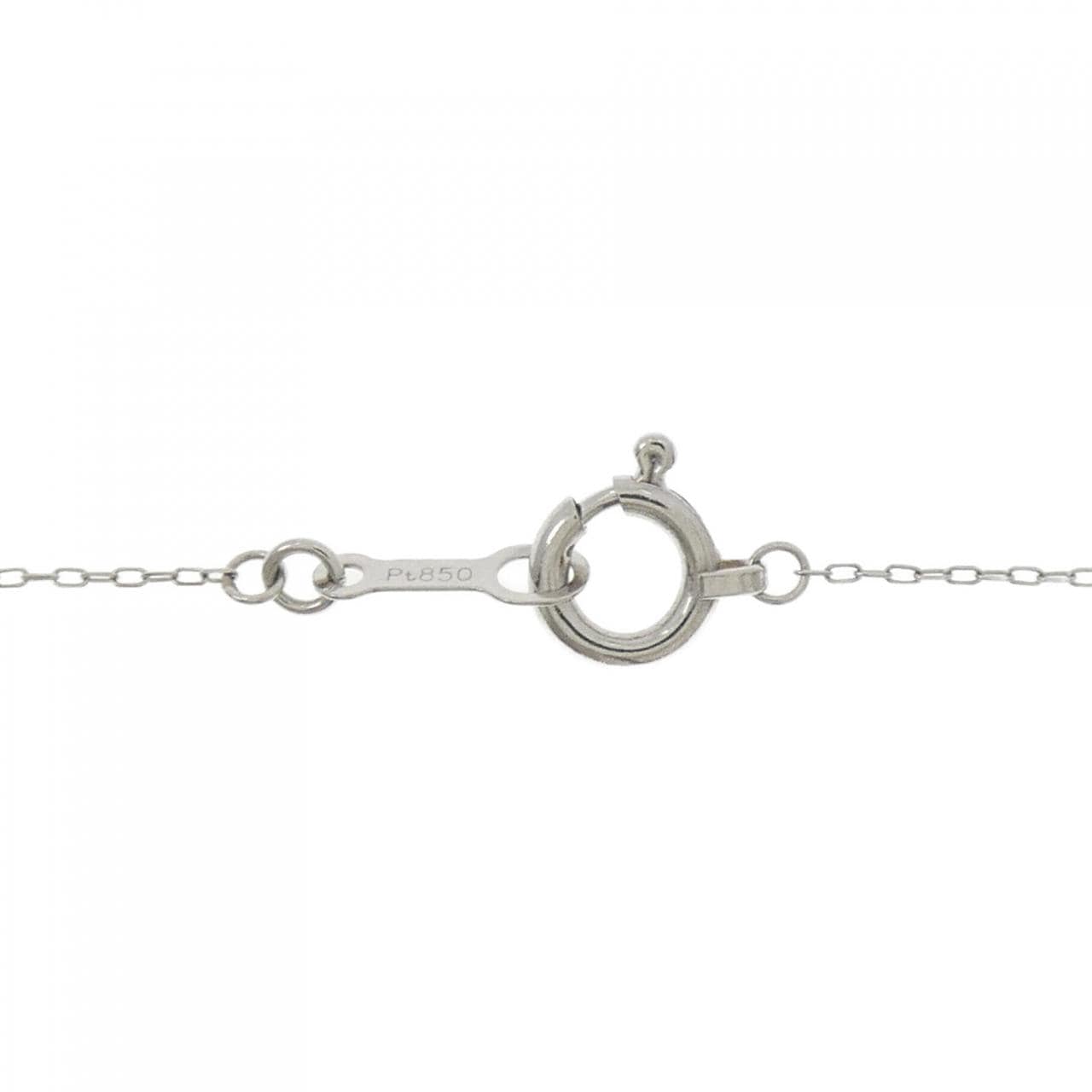 【新品】PT900/PT850 サファイヤ ネックレス 0.25CT