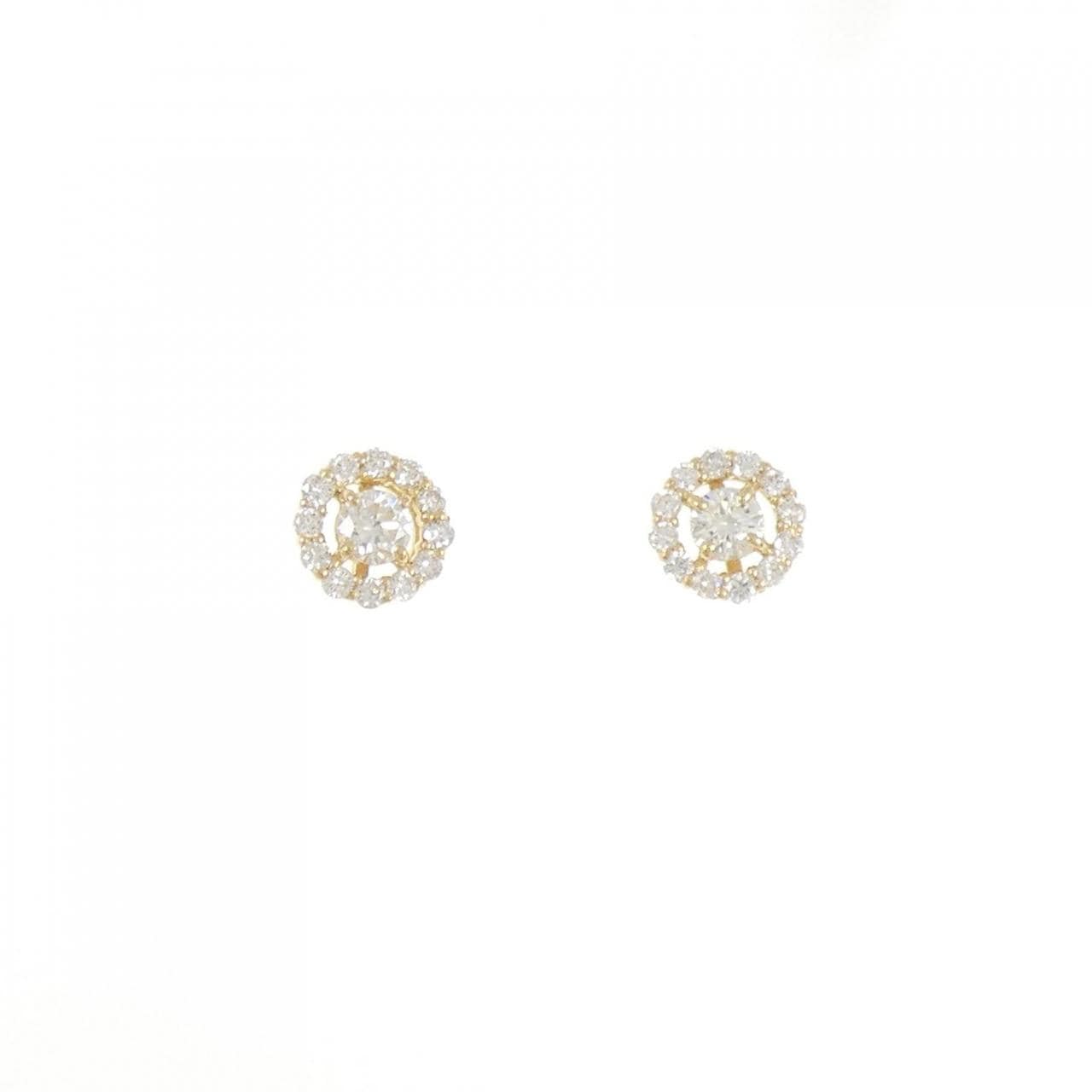 【リメイク】K18YG ダイヤモンド ピアス 0.40CT