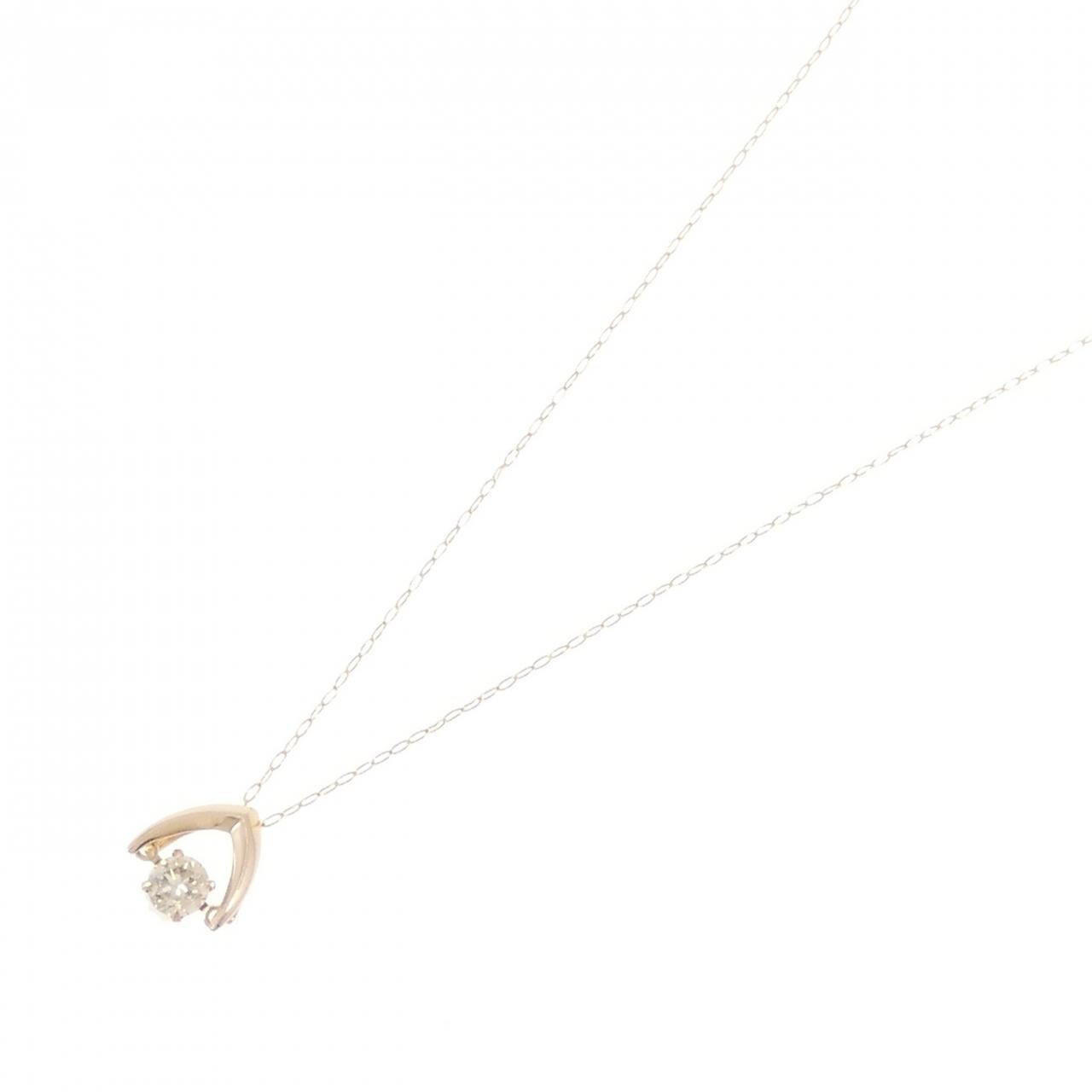 K18PG ダイヤモンド ネックレス 0.30CT