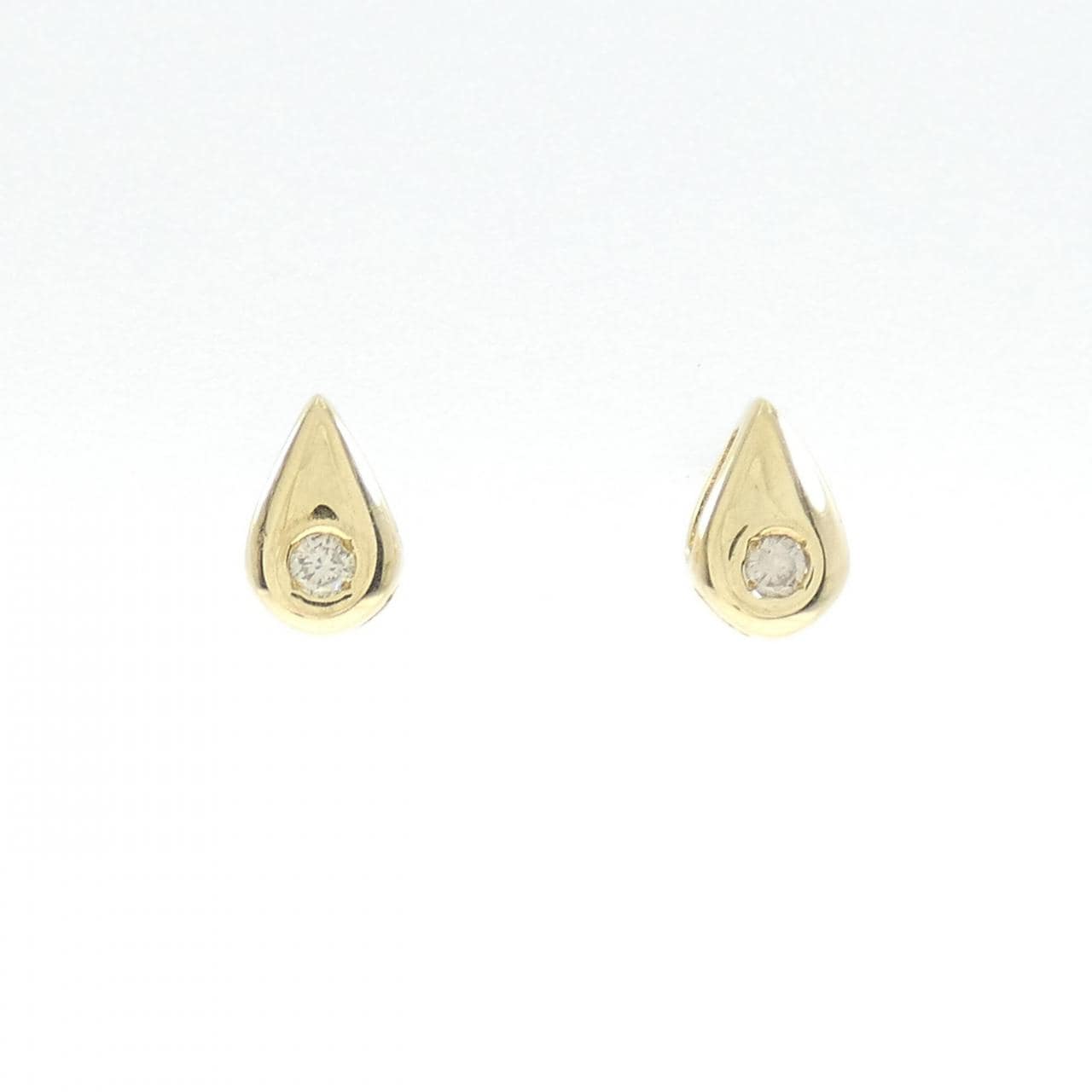 K18YG ダイヤモンド ピアス 0.06CT