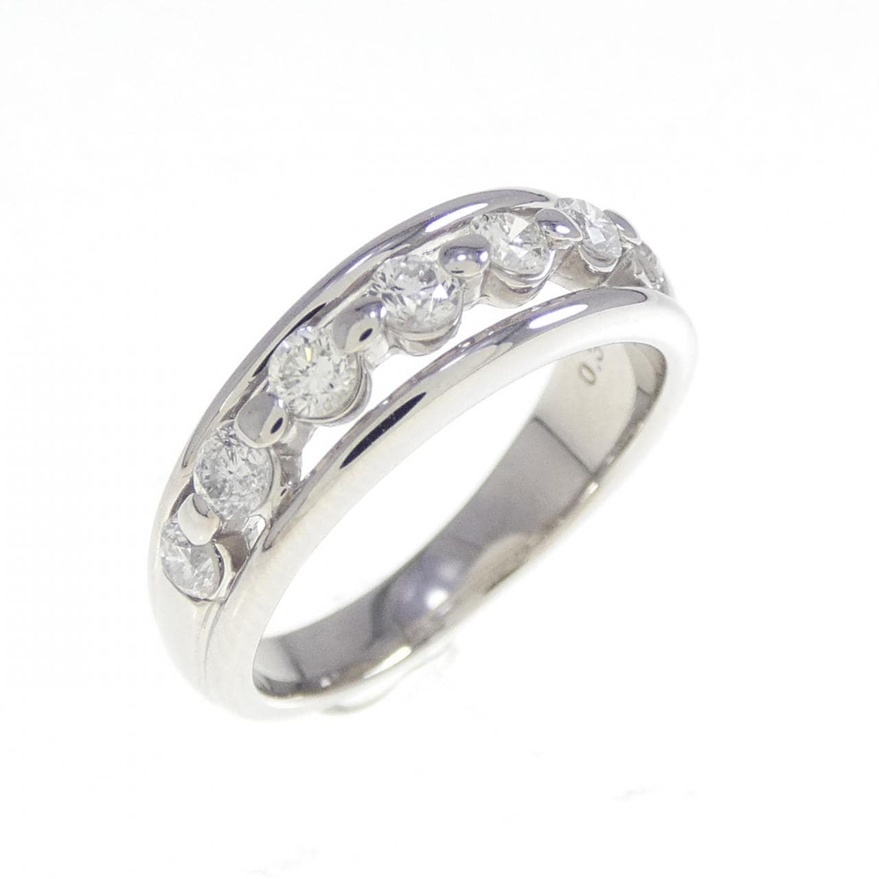 PT900 ダイヤモンド ピンキーリング 0.30CT