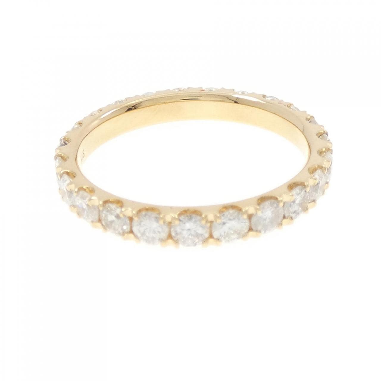 K18YG Full Eternity Diamond Ring 1.672CT