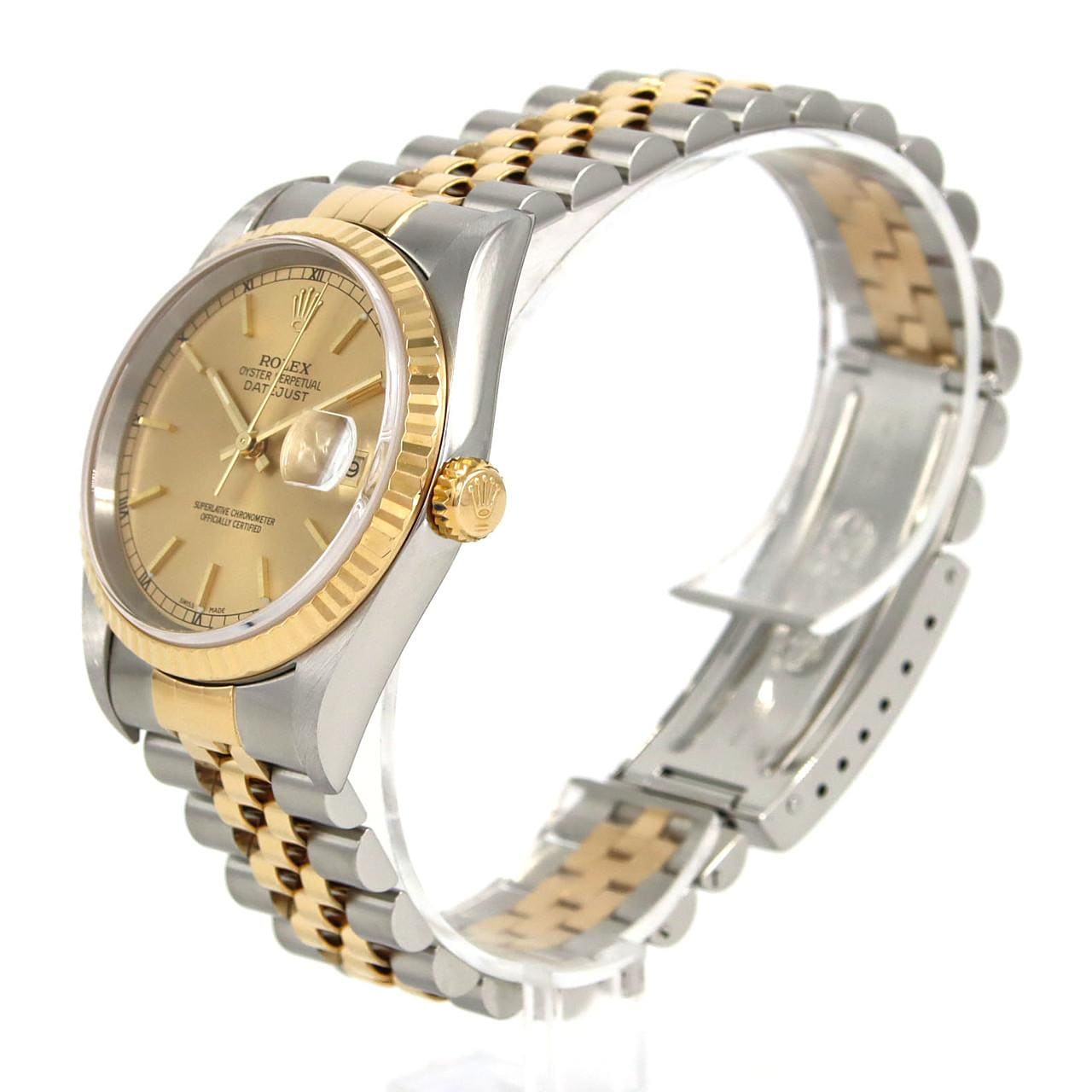 ロレックス デイトジャスト 16233 SSxYG 自動巻 K番