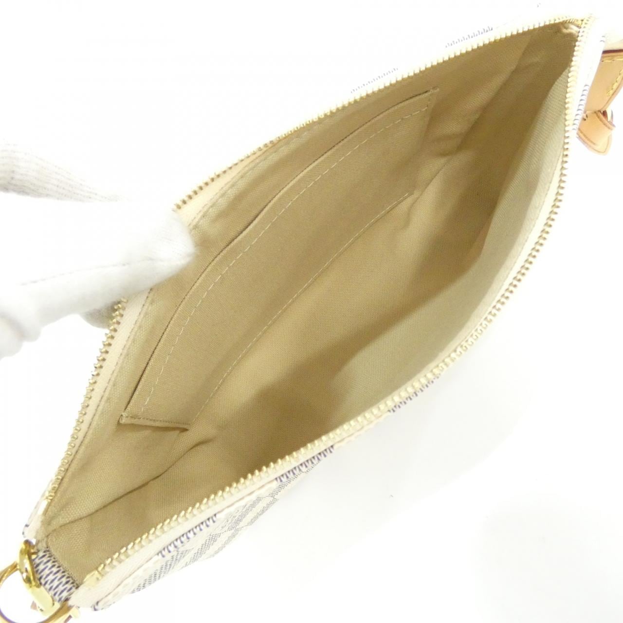 ルイヴィトン ダミエ アズール ポシェット アクセソワール N41207 アクセサリーポーチ