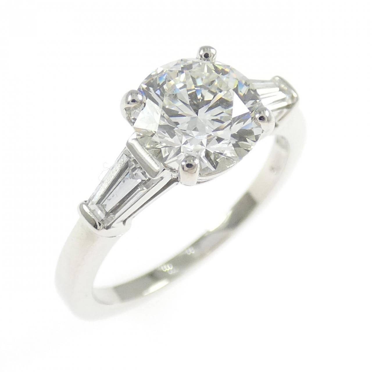 ブルガリ グリフサイドテーパーダイヤ リング 1.20CT H VVS2 3EXT