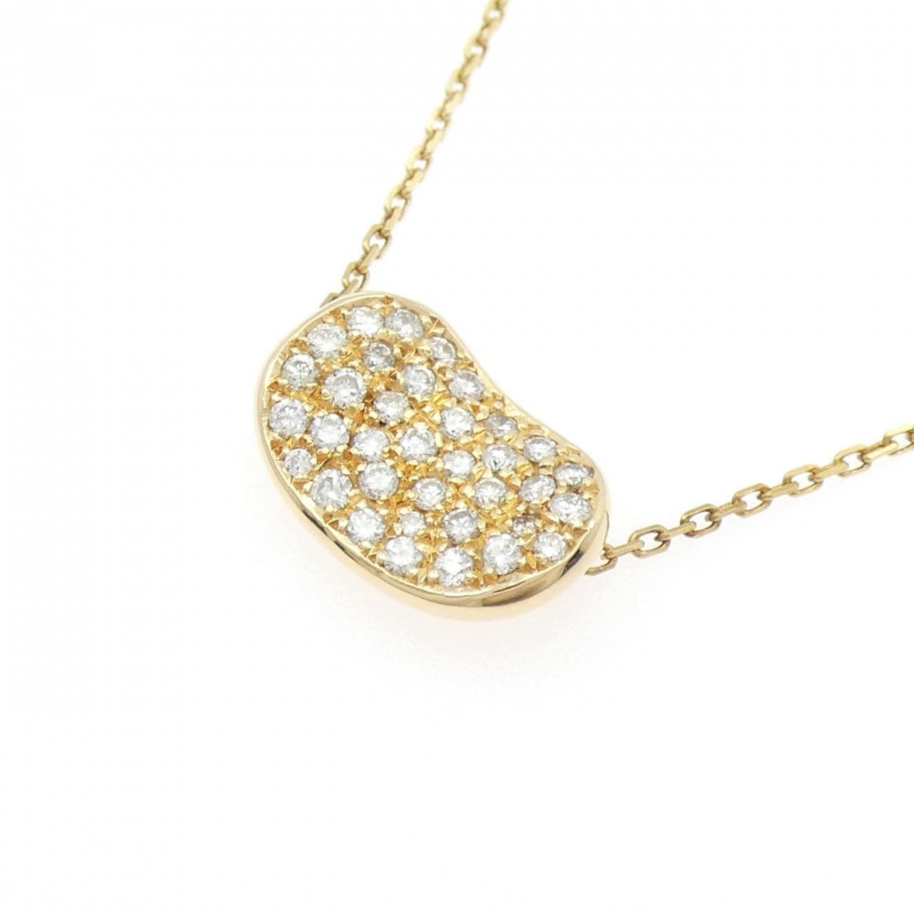 K18PG Pave Diamond Necklace 0.63CT