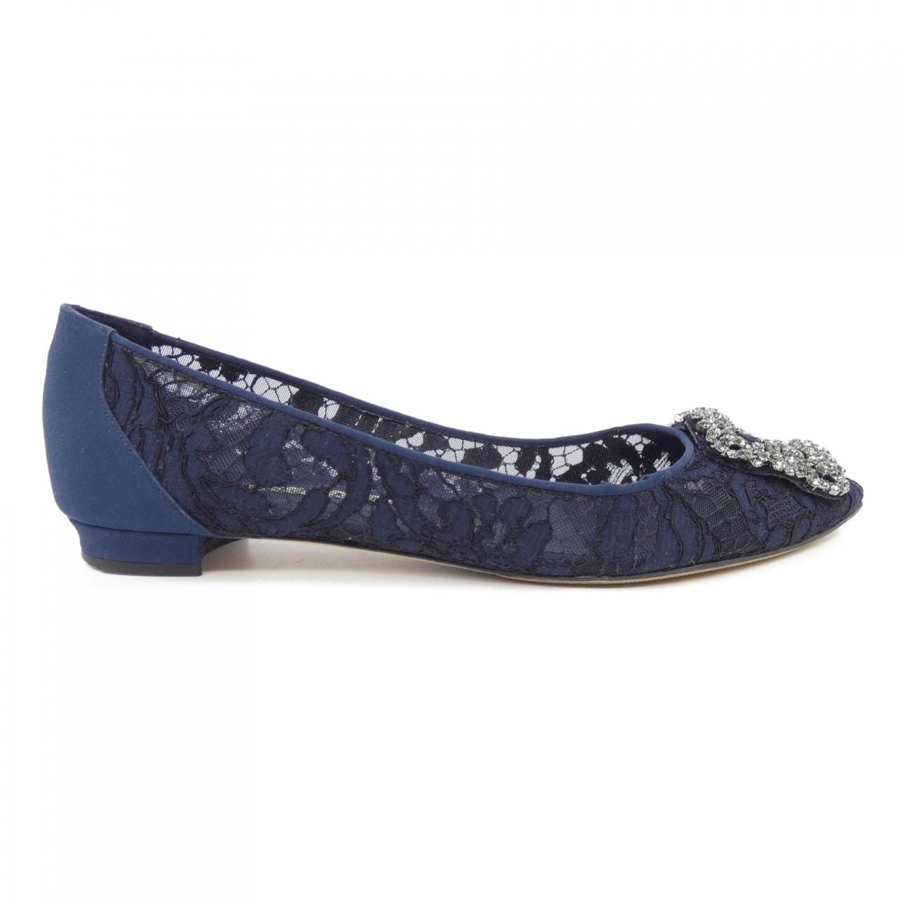 マノロブラニク MANOLO BLAHNIK HANGISIFLAT LACE ハンギシフラット レース フラットシューズ