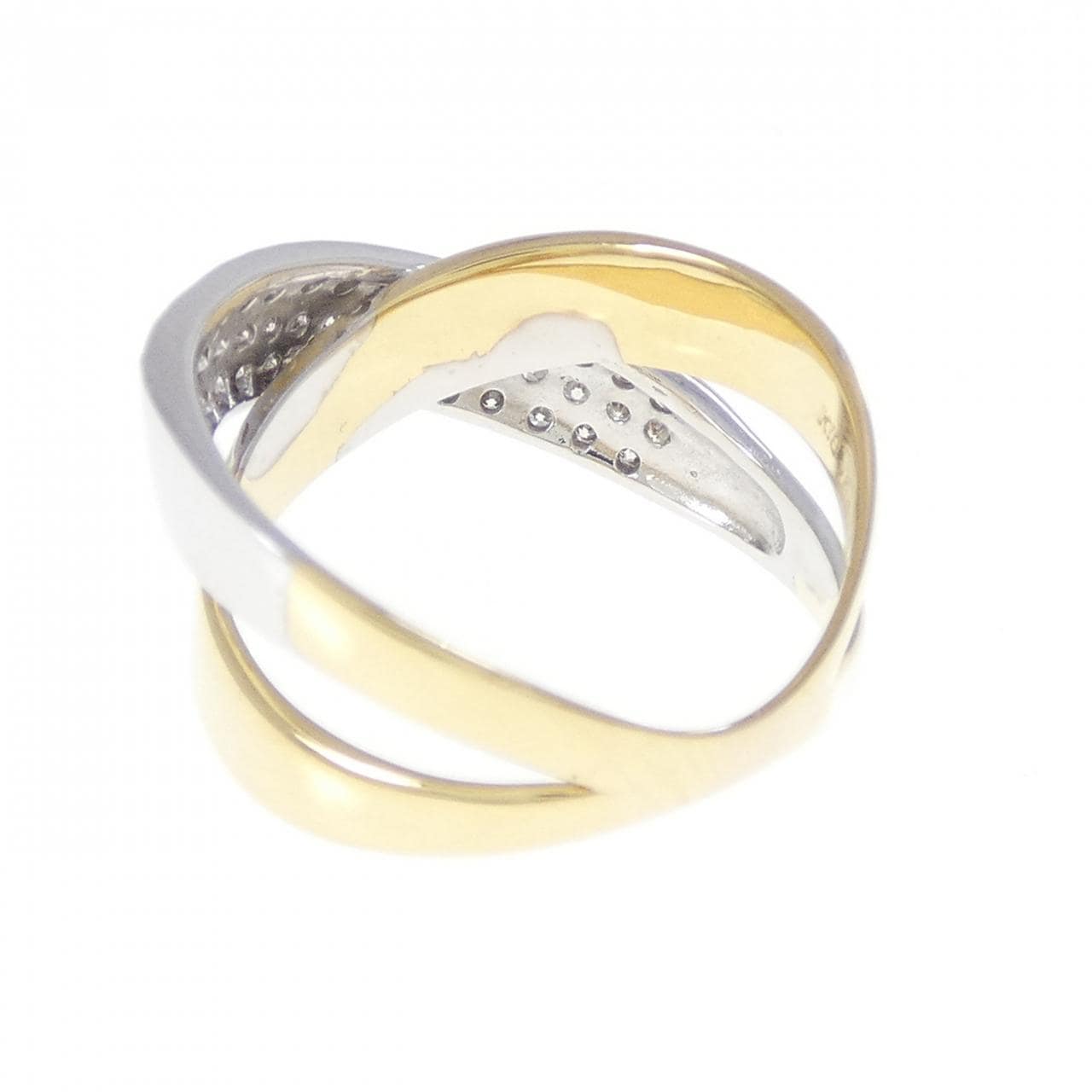 K18YG/K18WG ダイヤモンド リング 0.50CT