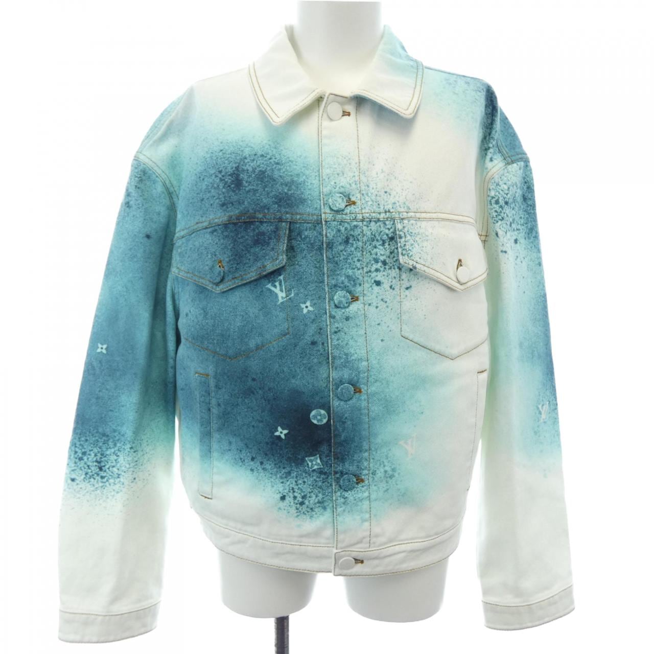 LOUIS VUITTON Vuitton LV Spray Denim Jacket HOA10WU14 Denim Jacket