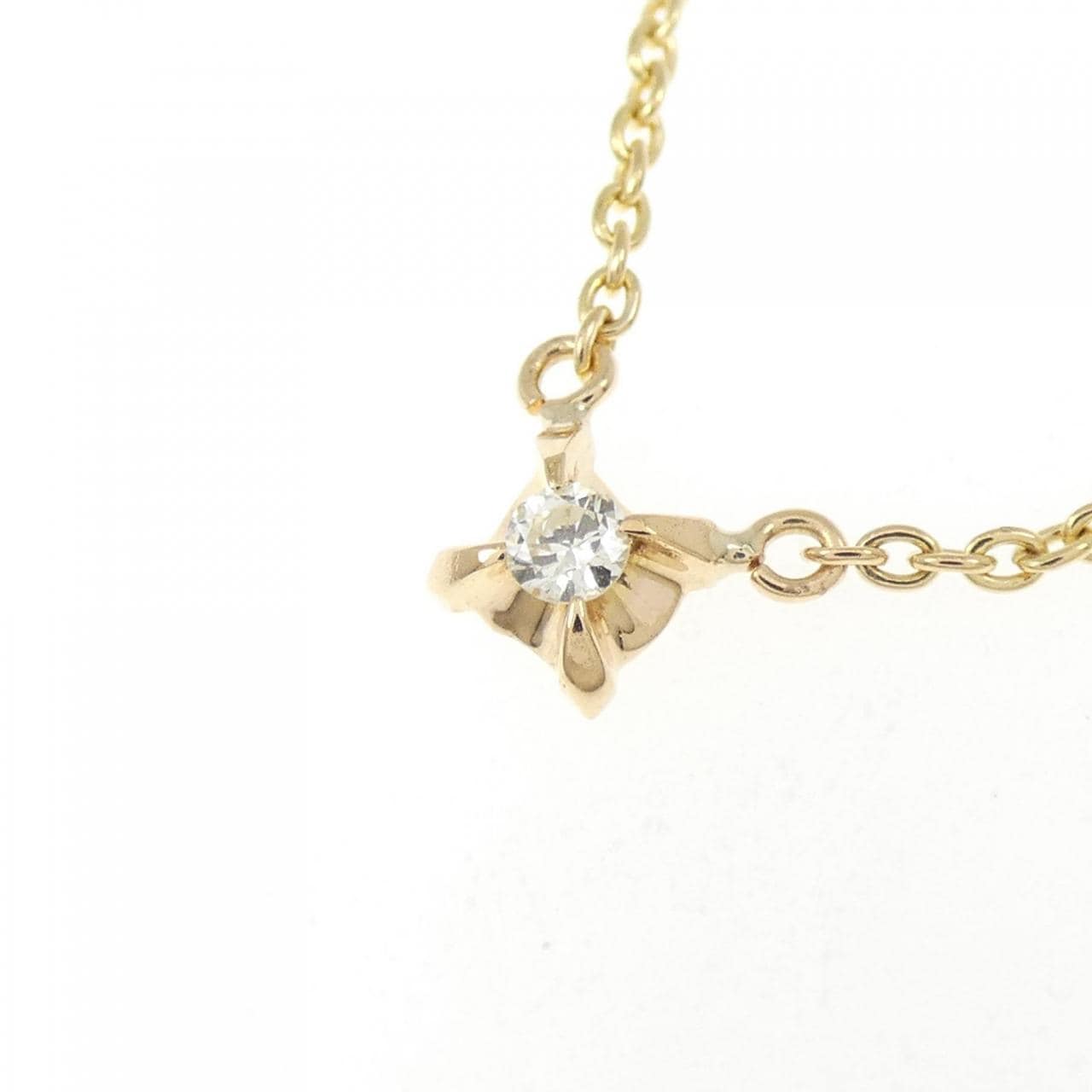 K18YG ダイヤモンド ネックレス 0.05CT