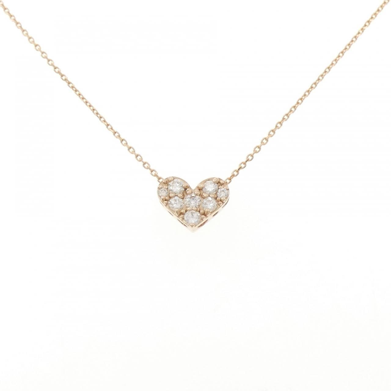 ポンテヴェキオ ハート ダイヤモンド ネックレス 0.20CT