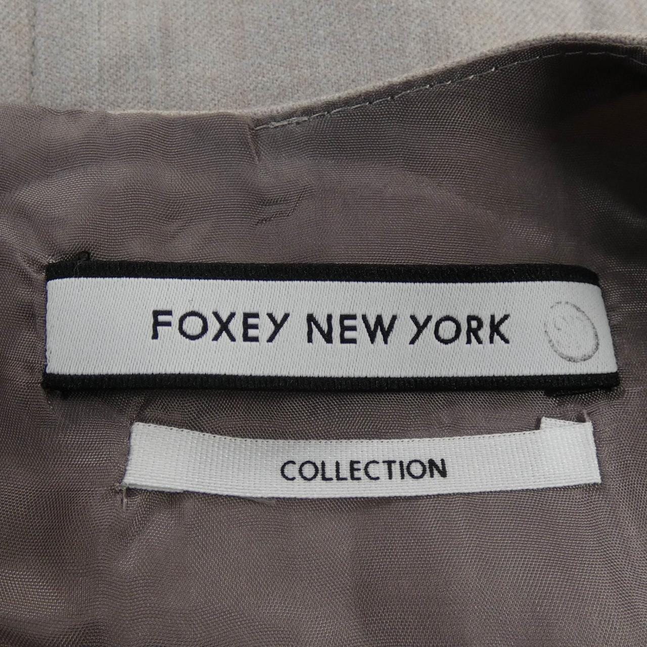 FOXEY NEW YORK COLLECTION グレー　ワンピース
