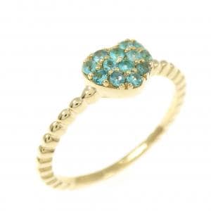 K18YG ハート トルマリン リング 0.10CT