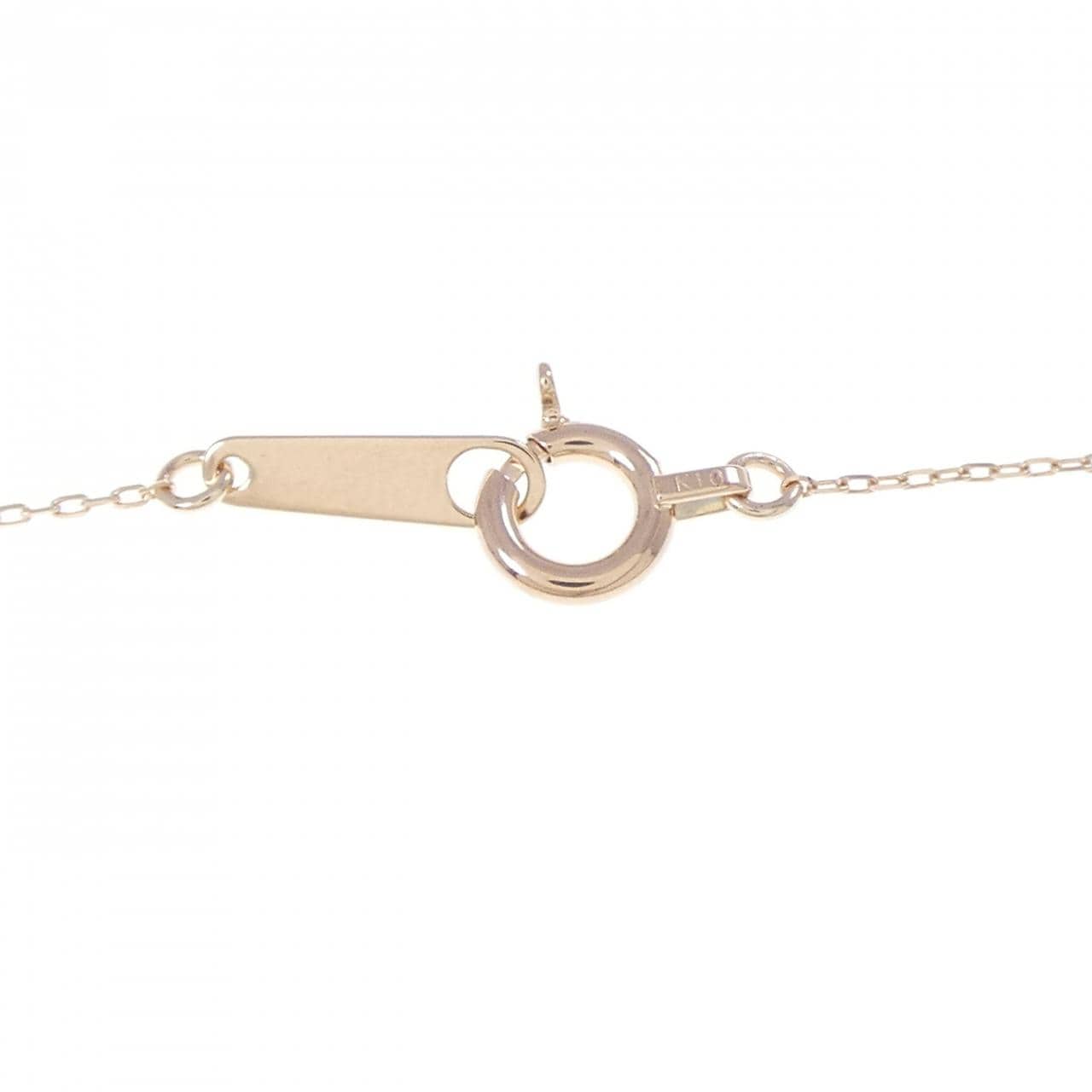 K10PG バタフライ ダイヤモンド ネックレス