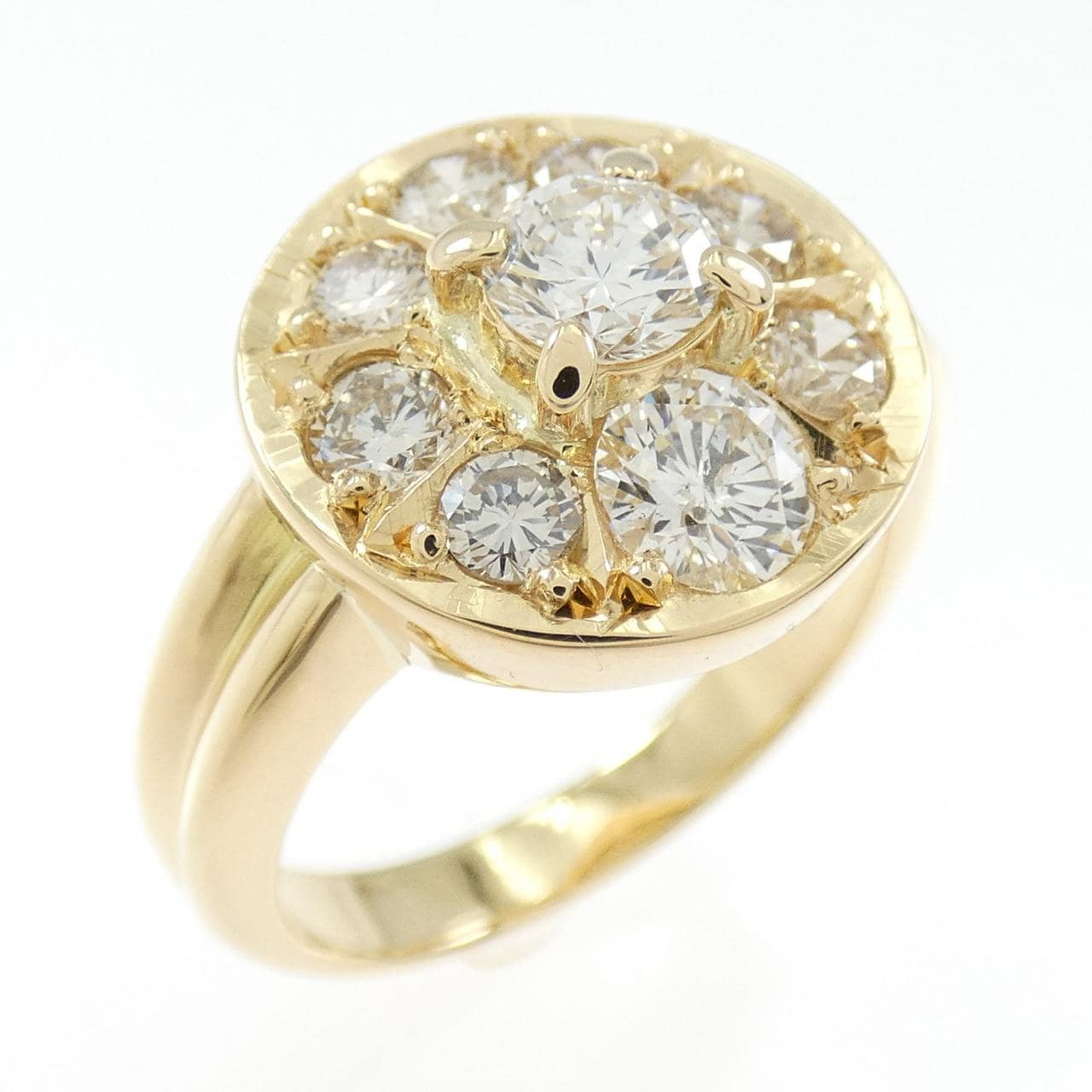 K18YG ダイヤモンド リング 1.30CT