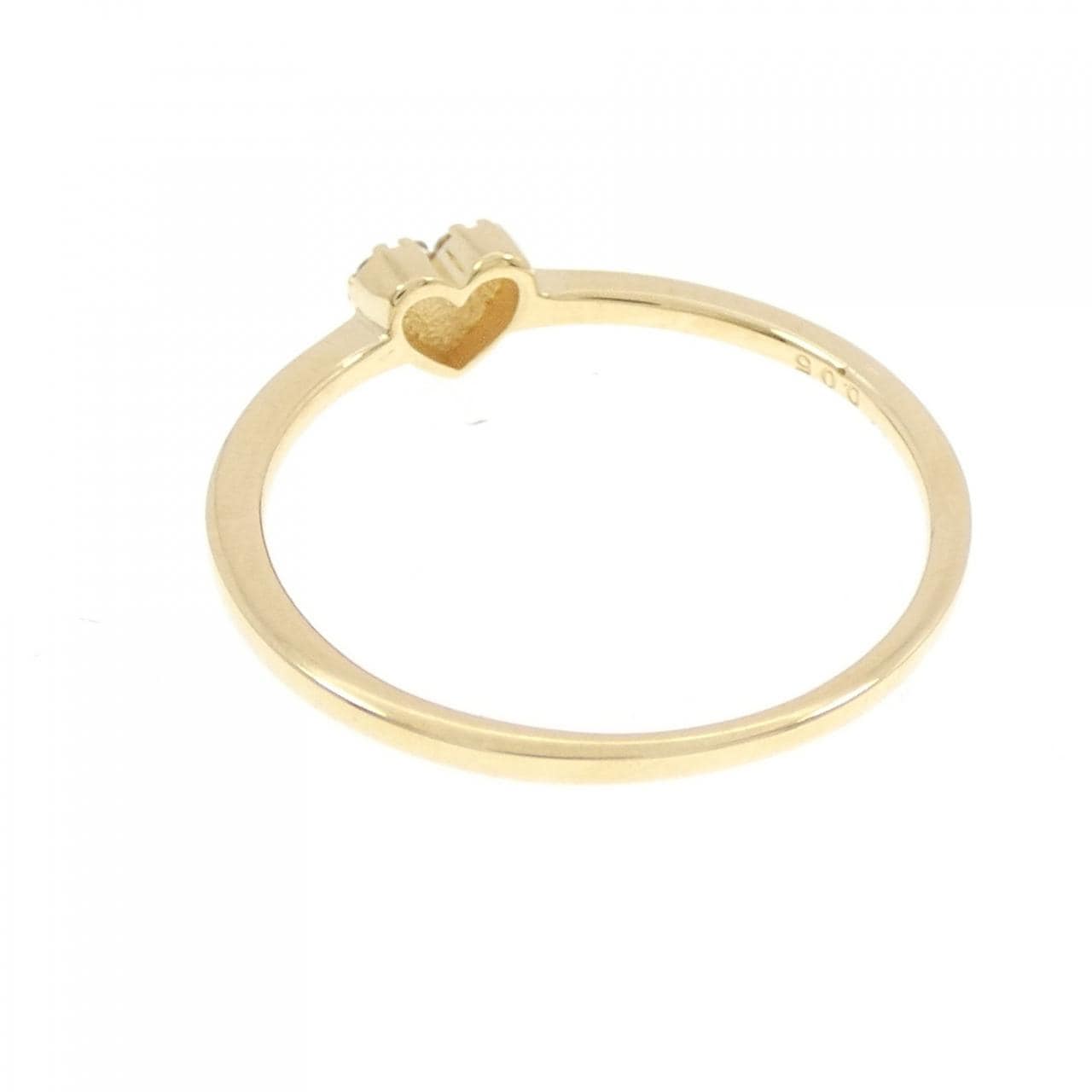 K18YG ハート ダイヤモンド リング 0.05CT