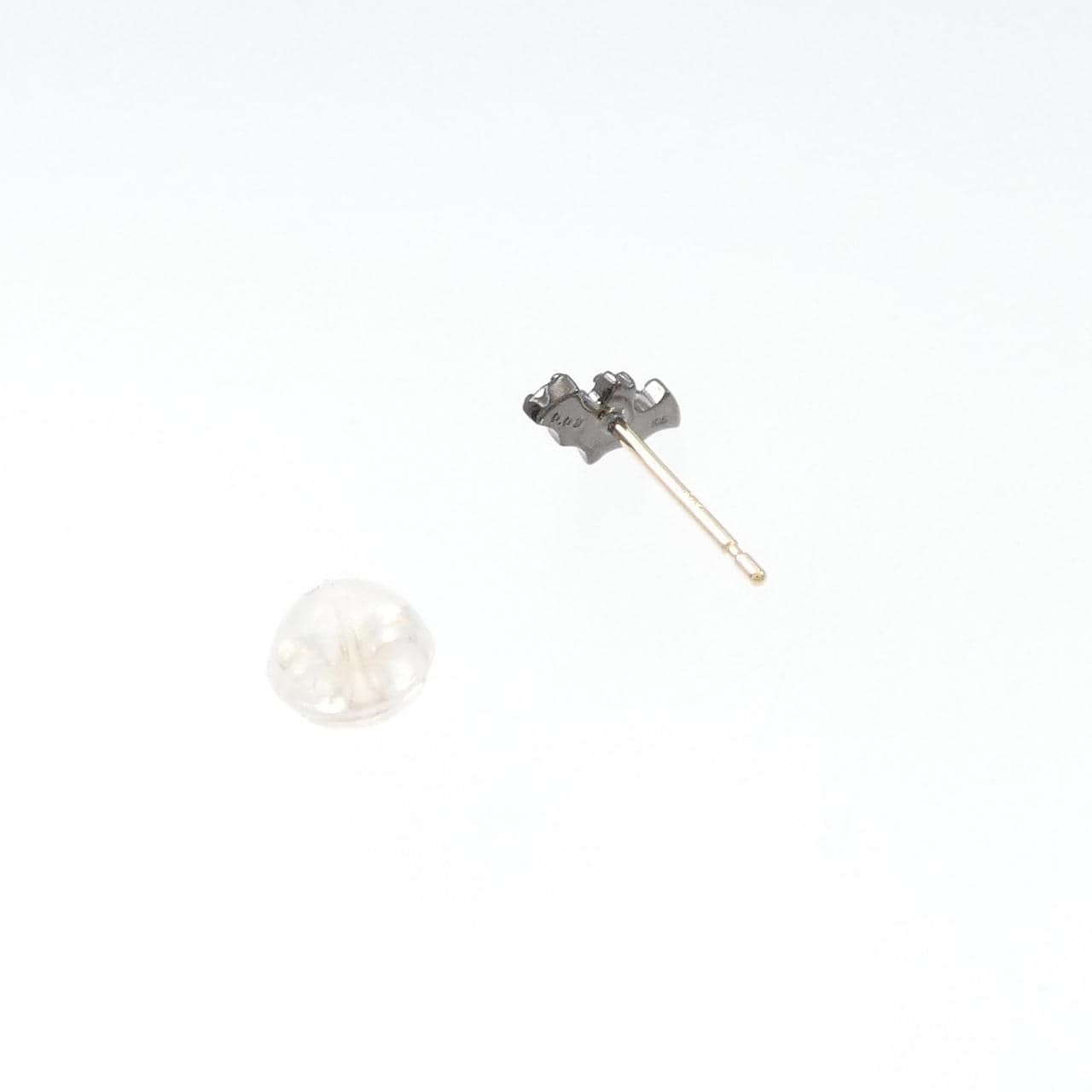 [BRAND NEW] K18BG/K18YG Diamond Earrings, One Ear, 0.03CT