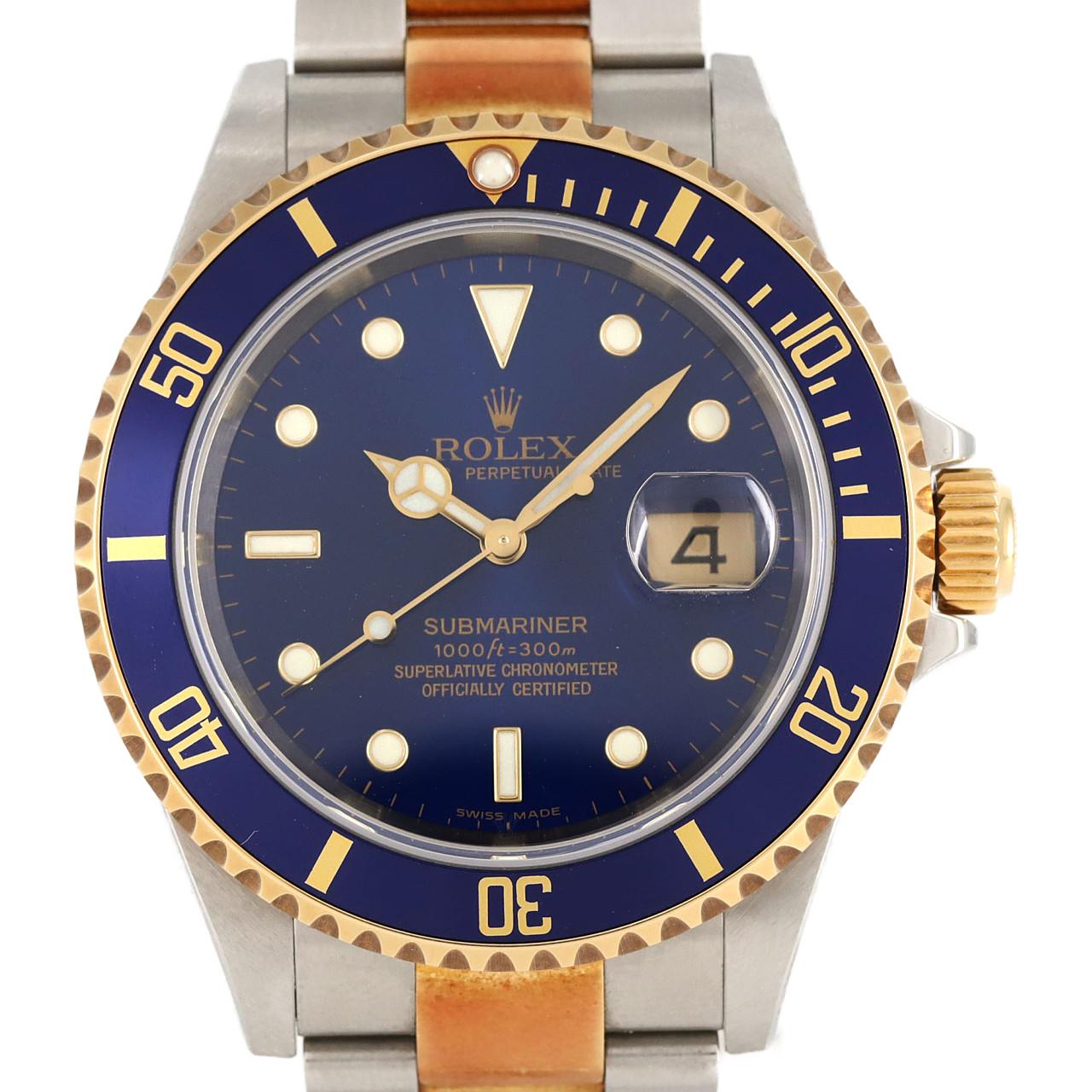 ROLEX Submariner Date 16613 SSxYG自动上弦F number